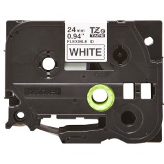 Brother Tape Black on White 24mm
